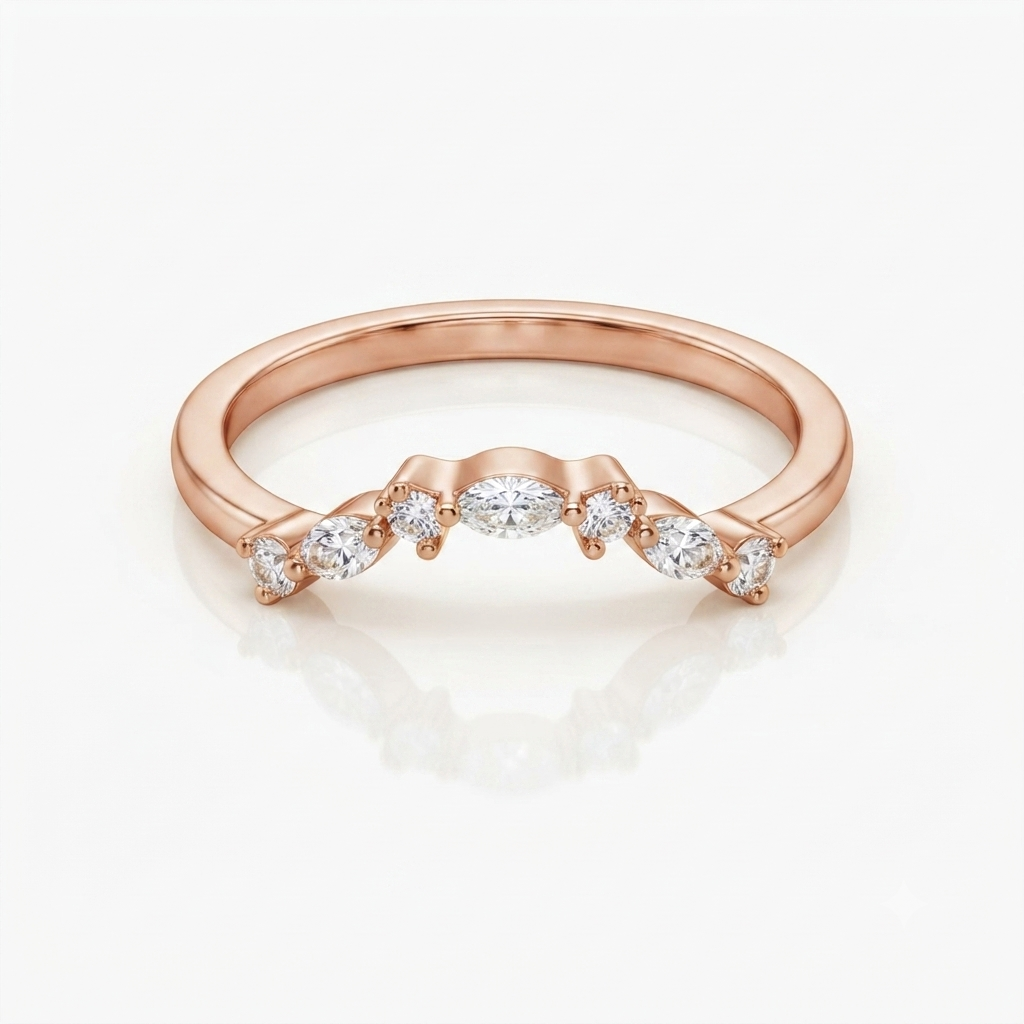 Coverage, bague en or 18 carats — Riana Jewelry