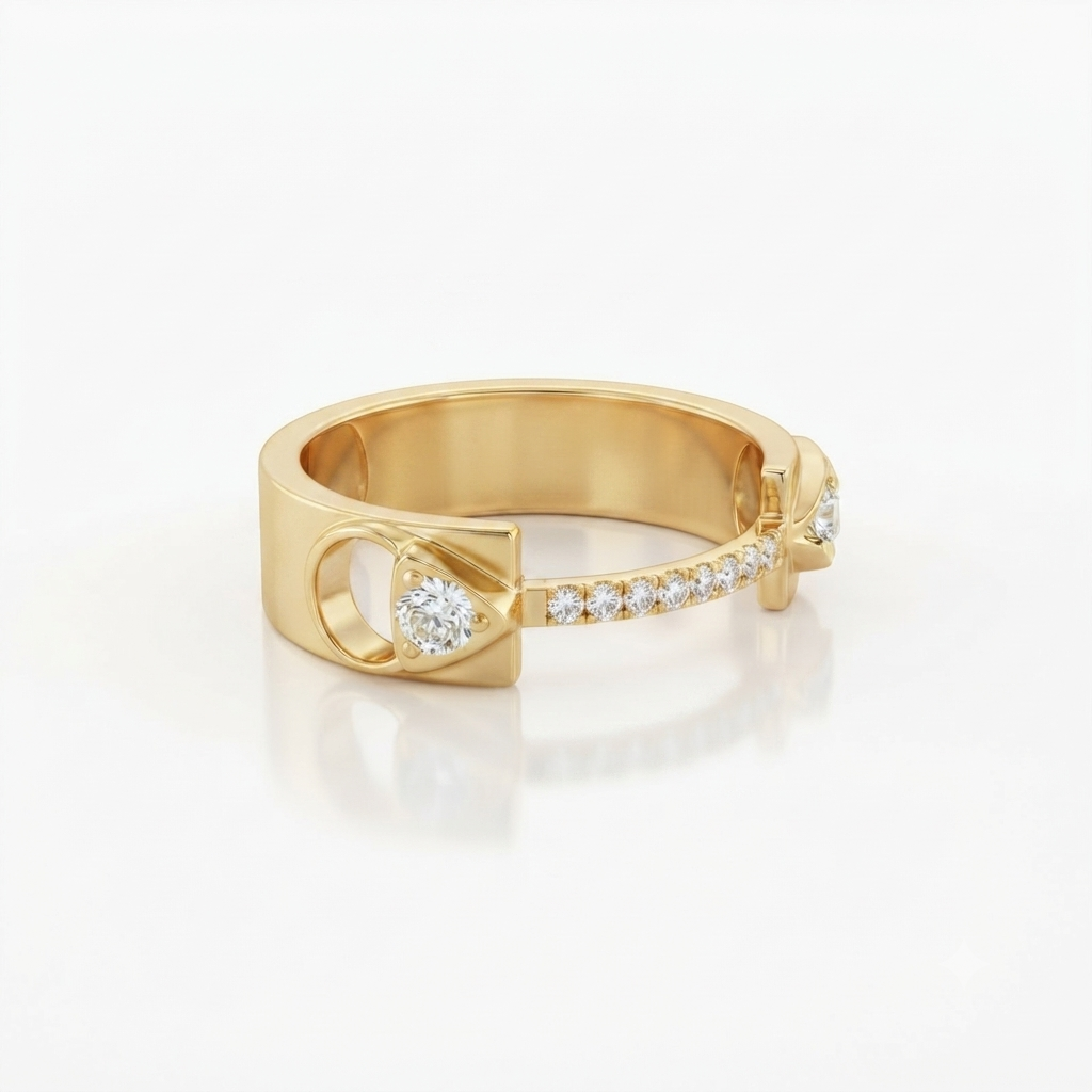 Entrelace, bague en or 18 carats — Riana Jewelry