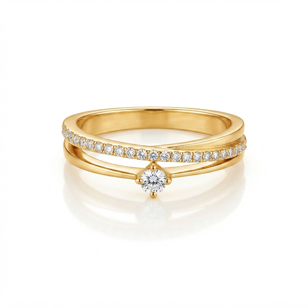 Joy, bague en or 18 carats — Riana Jewelry