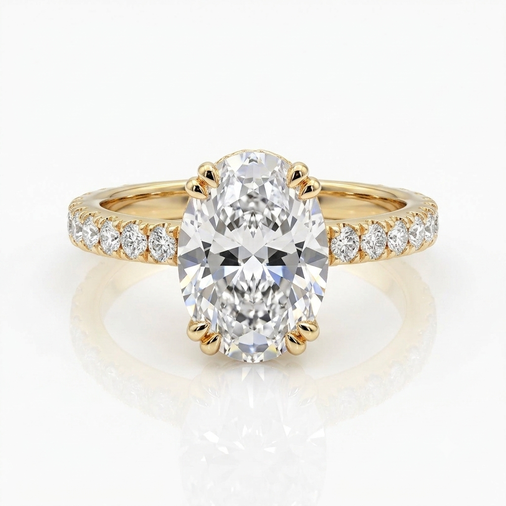 L'eblouissante, bague en or 18 carats et diamants — Riana Jewelry