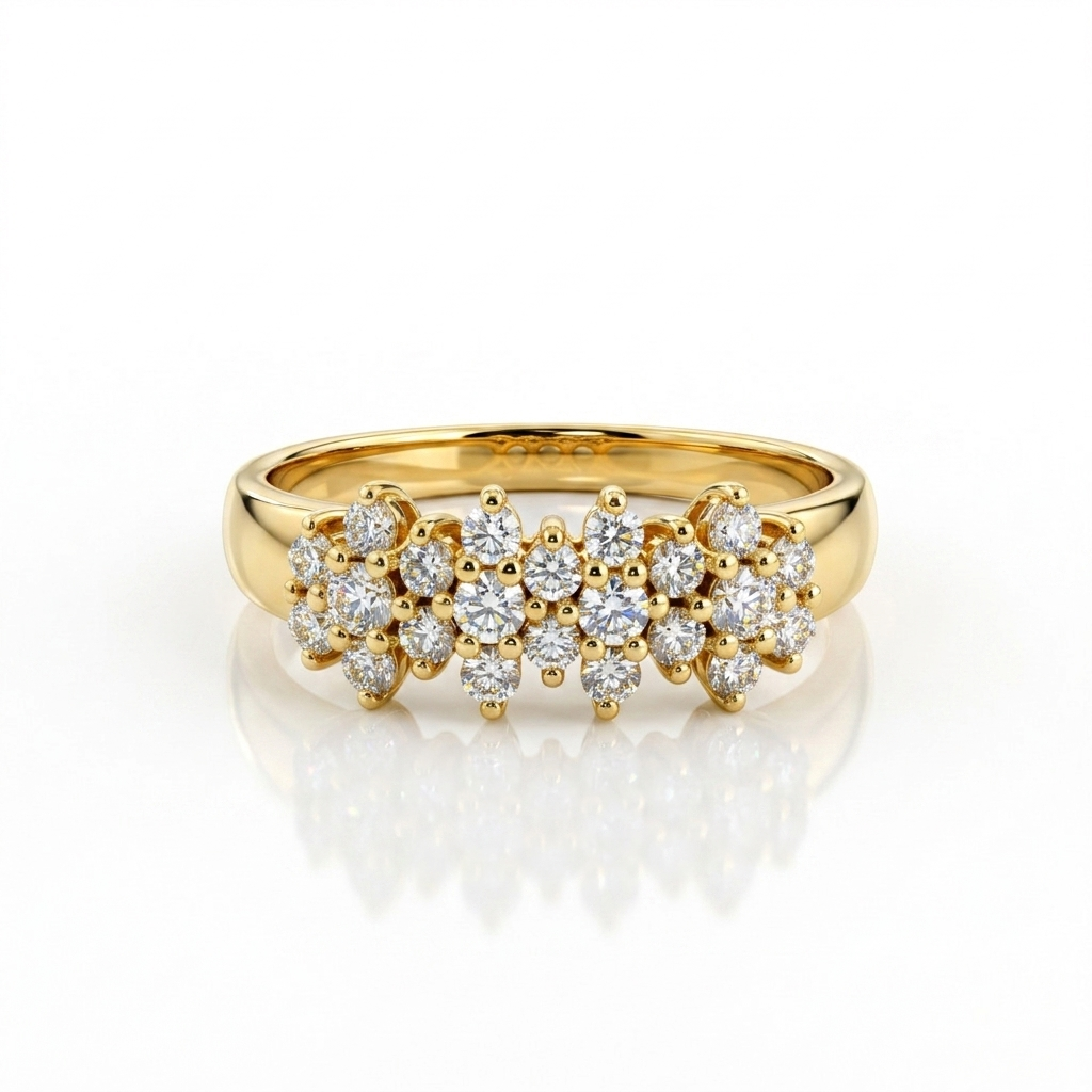 Rose Eternelle, bague en or 18 carats et diamants — Riana Jewelry
