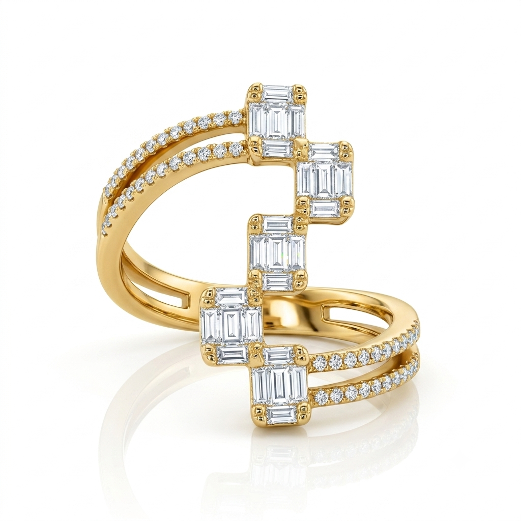 Marvelous, bague en or 18 carats et diamants — Riana Jewelry