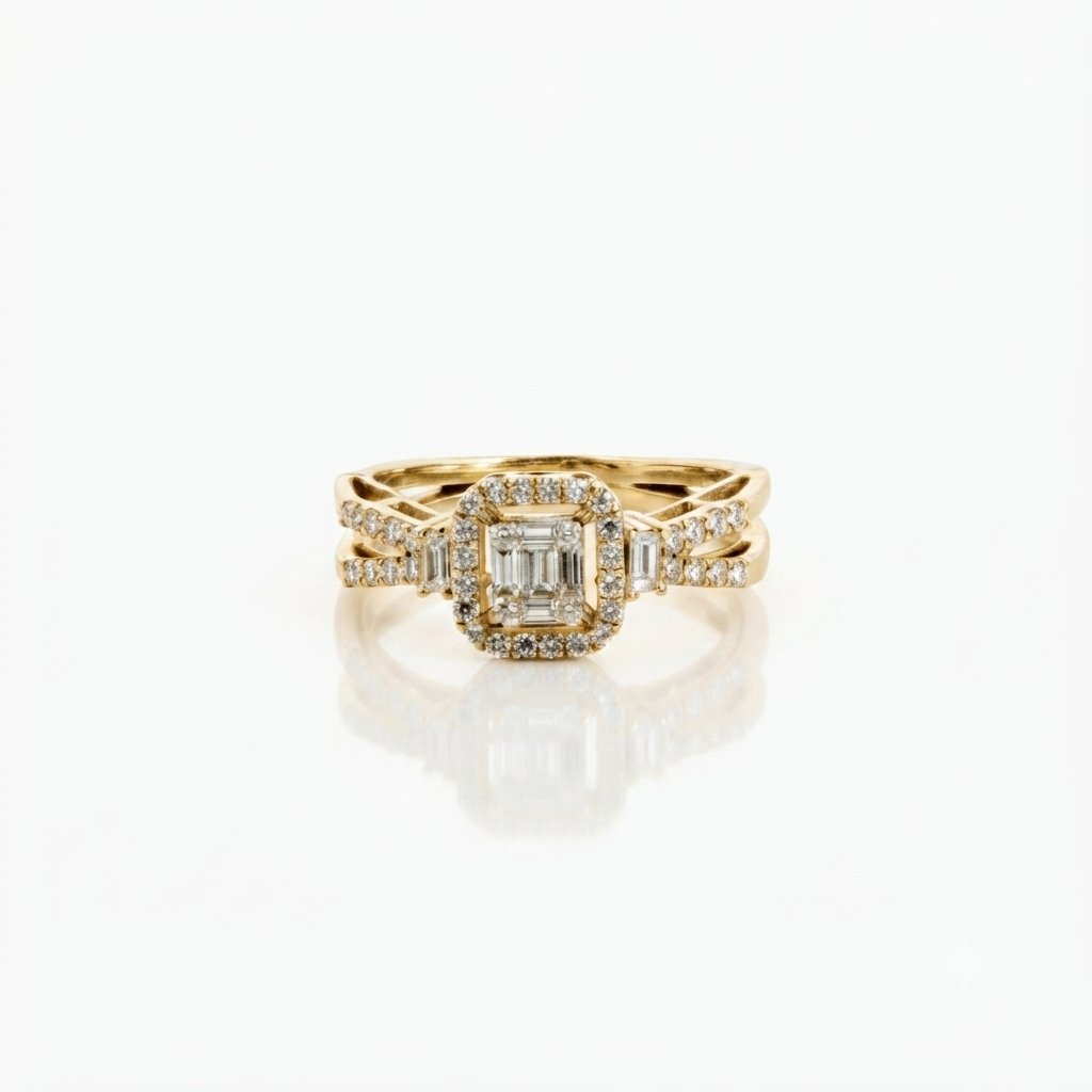 Twilight, bague en or 18 carats et diamants — Riana Jewelry