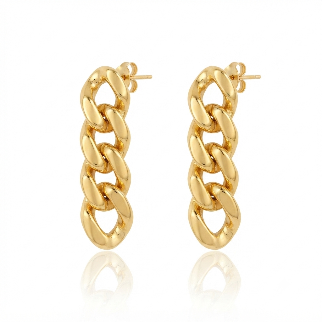 Fusion, boucles d'oreilles en or 18 carats — Riana Jewelry
