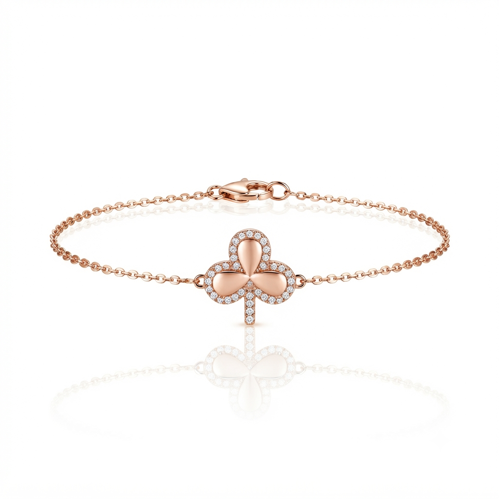 Treffle, bracelet en or 18 carats — Riana Jewelry