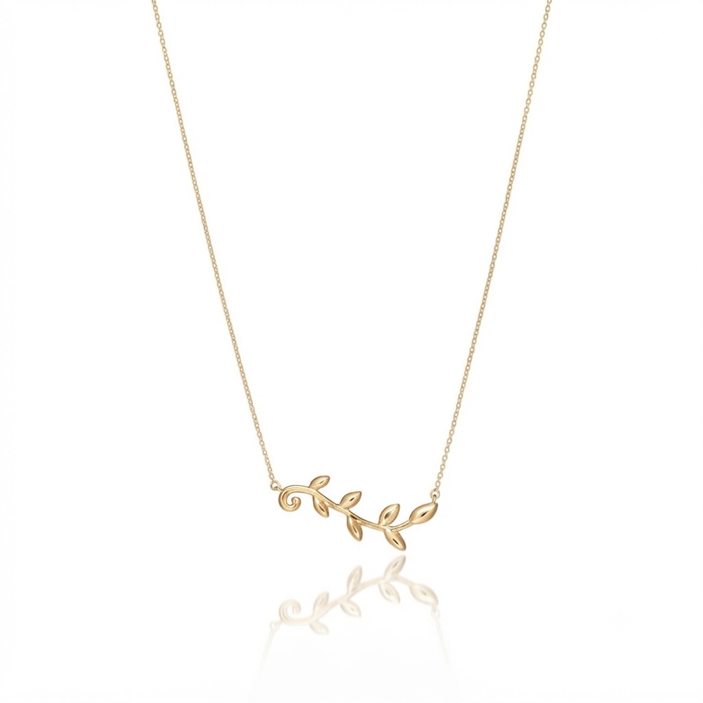 Brindille d'OR, collier en or 18 carats — Riana Jewelry