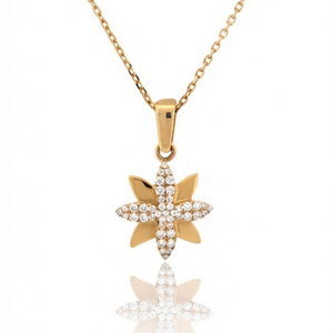 Lys Orchidee, collier en or 18 carats — Riana Jewelry