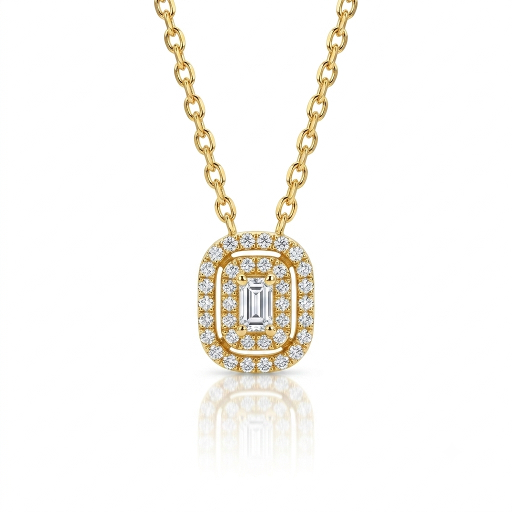 PF-619 Mira, collier en or 18 carats et diamants — Riana Jewelry