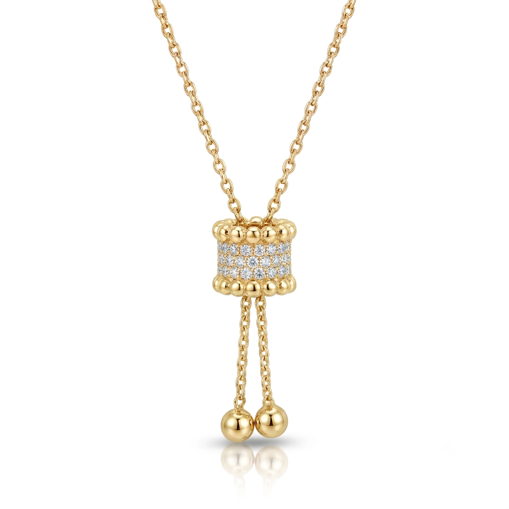 Pf 710 Mays, collier en or 18 carats et diamants — Riana Jewelry