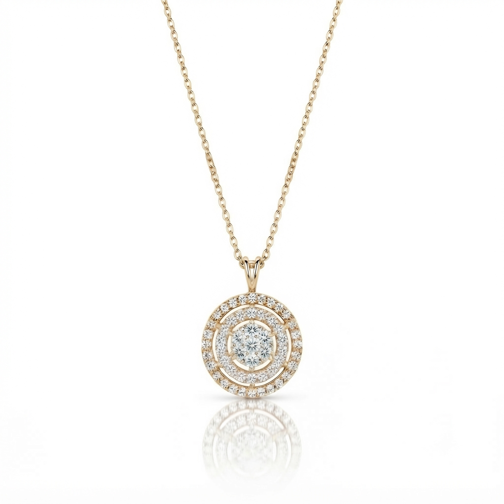 Pf 800 Aurora Sunrise, collier en or 18 carats et diamants — Riana Jewelry