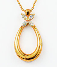 PF505 Héméra, collier en or 18 carats et diamants — Riana Jewelry
